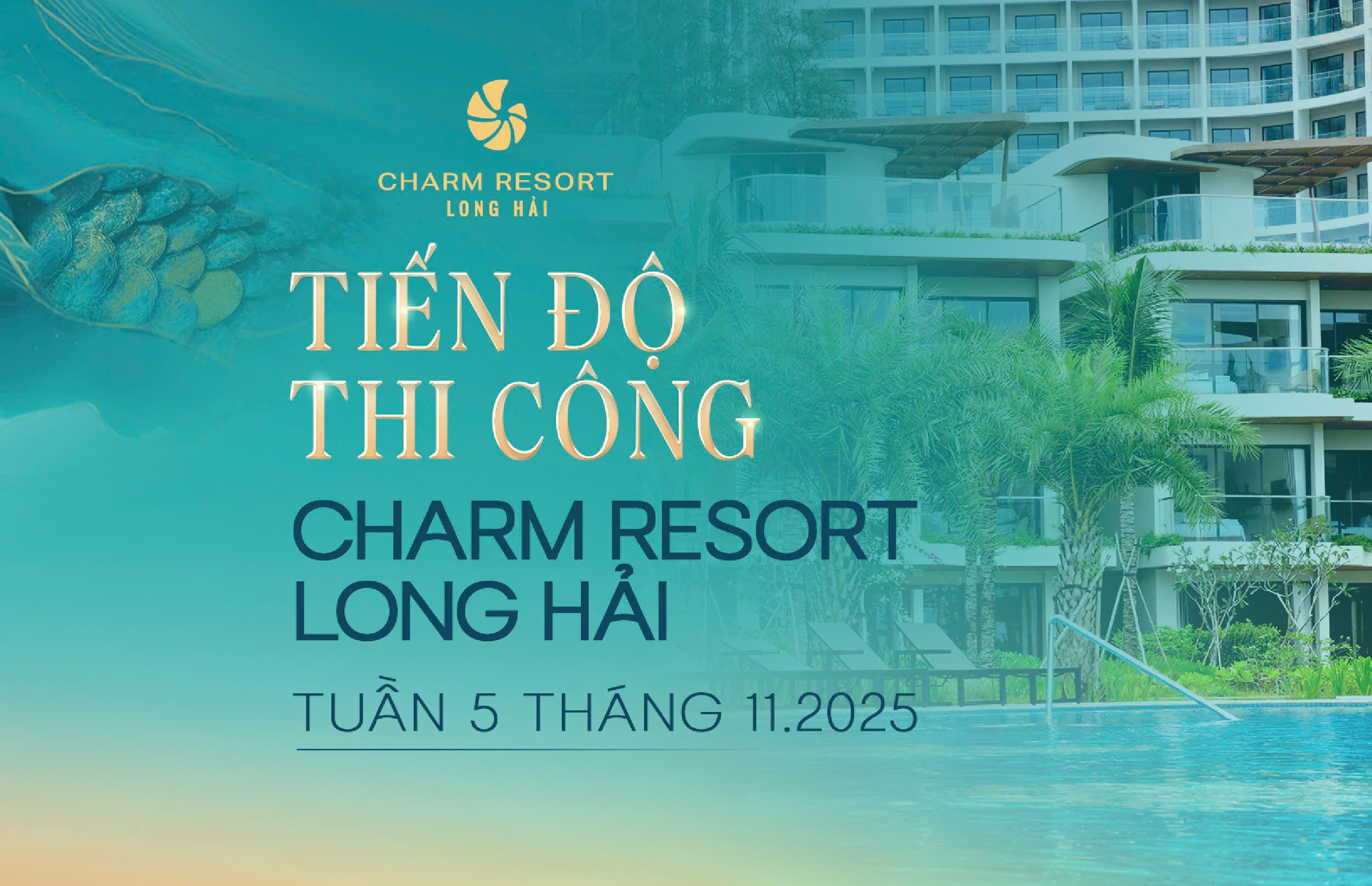 CHARM RESORT LONG HẢI ĐANG HOÀN THIỆN NHỮNG BƯỚC CUỐI CÙNG ĐỂ TRỞ THÀNH ĐIỂM ĐẾN NGHỈ DƯỠNG CAO CẤP NHẤT LONG HẢI.