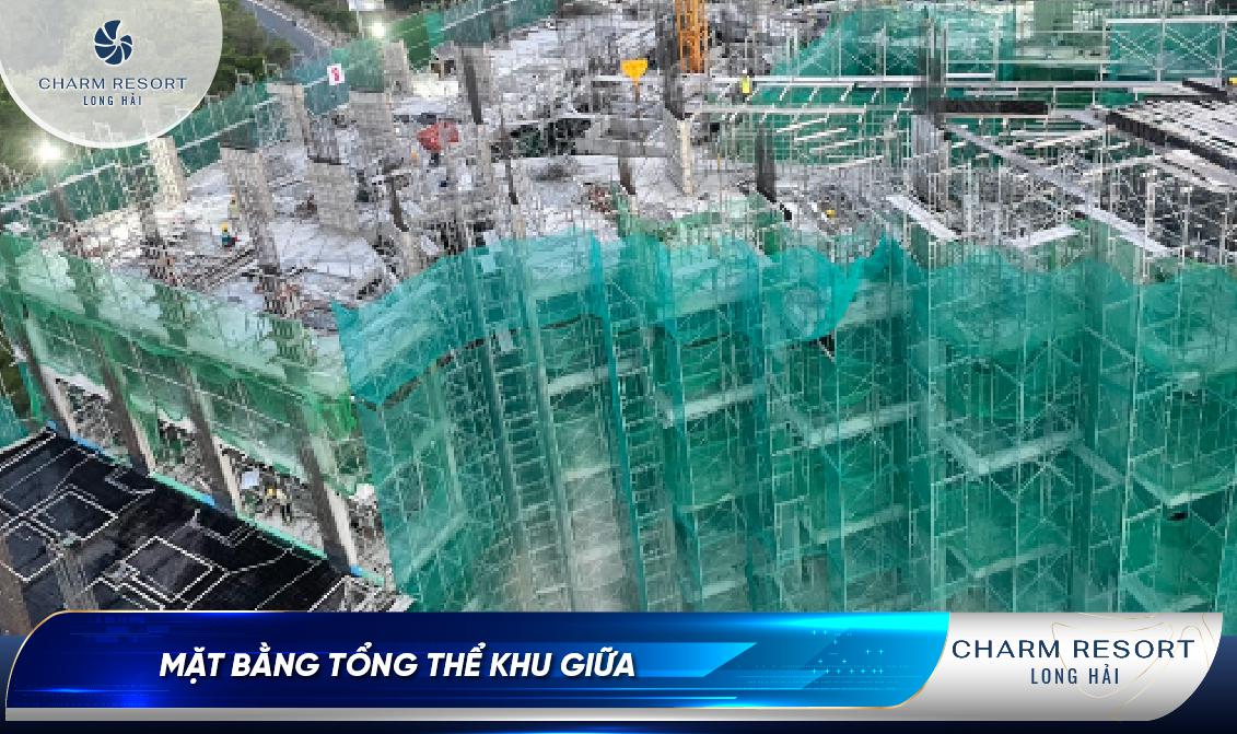 TIẾN ĐỘ THI CÔNG CHARM RESORT LONG HẢI (TUẦN 2 THÁNG 4/2022)