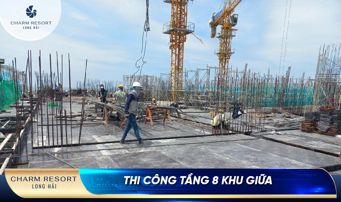 Tiến Độ Thi Công Charm Resort Long Hải (Tuần 4 Tháng 04/2022)